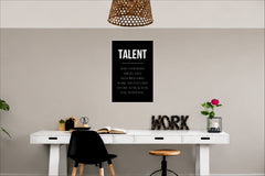 Talent Quote Wall Decor Witty Poster