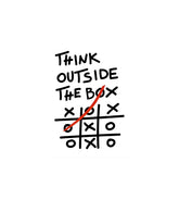 Think Outside the Box Wall Decor Witty Poster