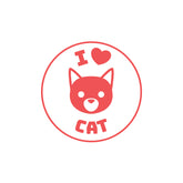 I Love Cat Witty Sticker