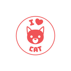 I Love Cat Witty Sticker