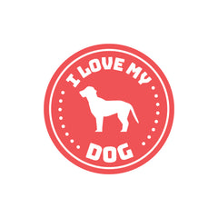 I Love Dog Witty Sticker