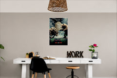 Bull vs Bear Wall Decor Witty Poster