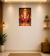 Ganesh Ji (Ganpati Bappa) Wall Decor Devotional Poster