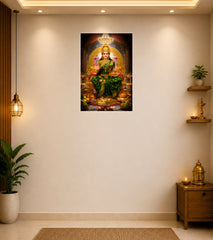 Laxmi Ji Wall Decor Devotional Poster