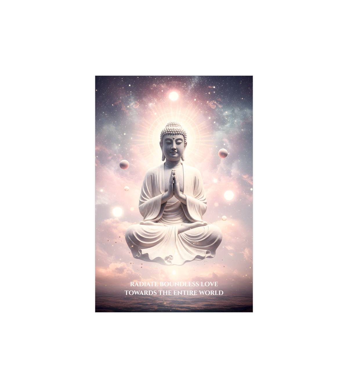 Cosmic Buddha – Radiate Boundless Love Wall Decor Devotional Poster