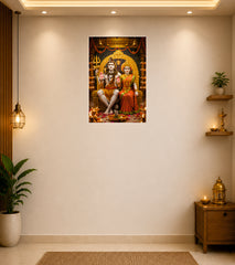 Shankar & Parvati Ji Wall Decor Devotional Poster