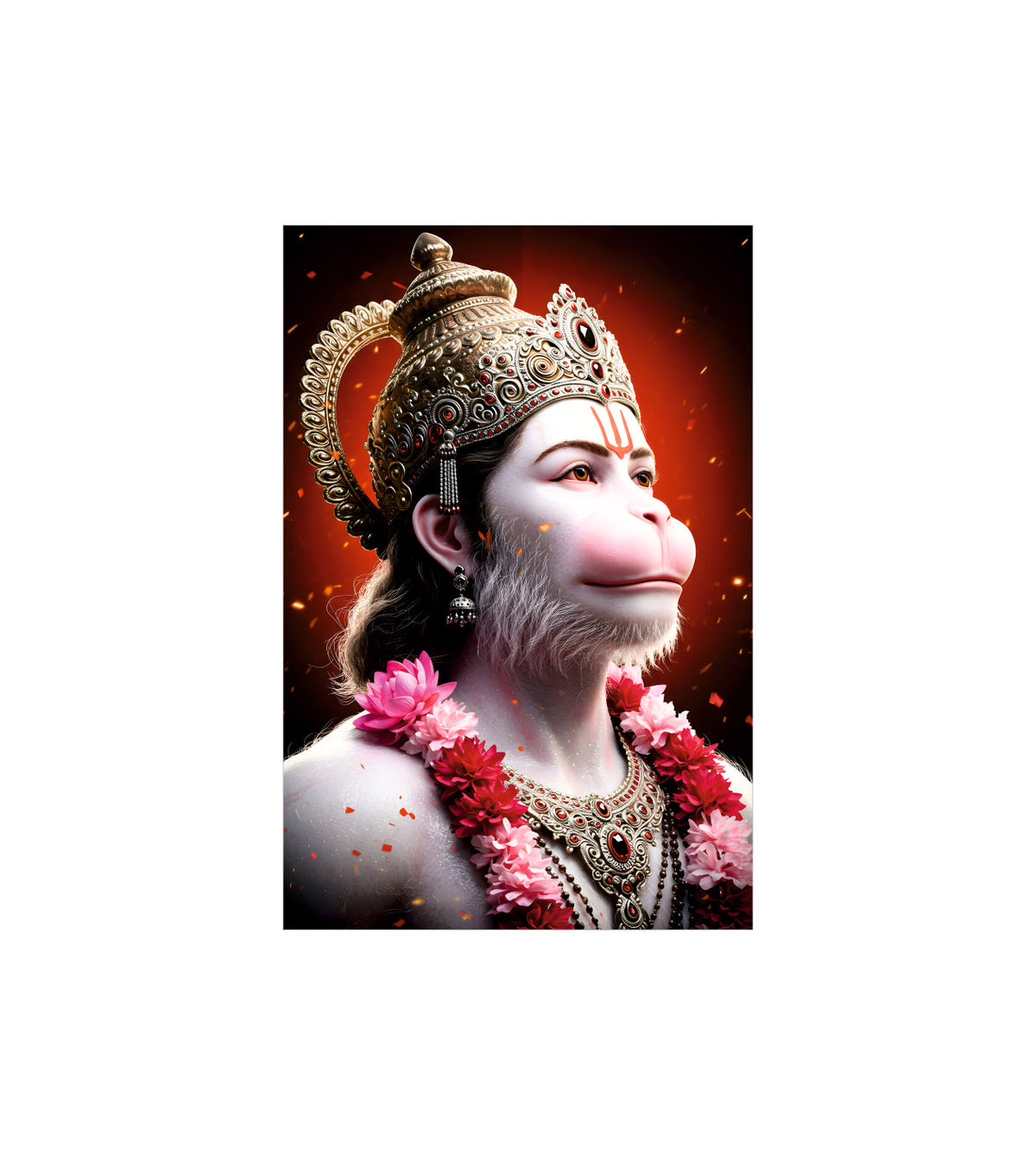 Hanuman Ji Wall Decor Devotional Poster