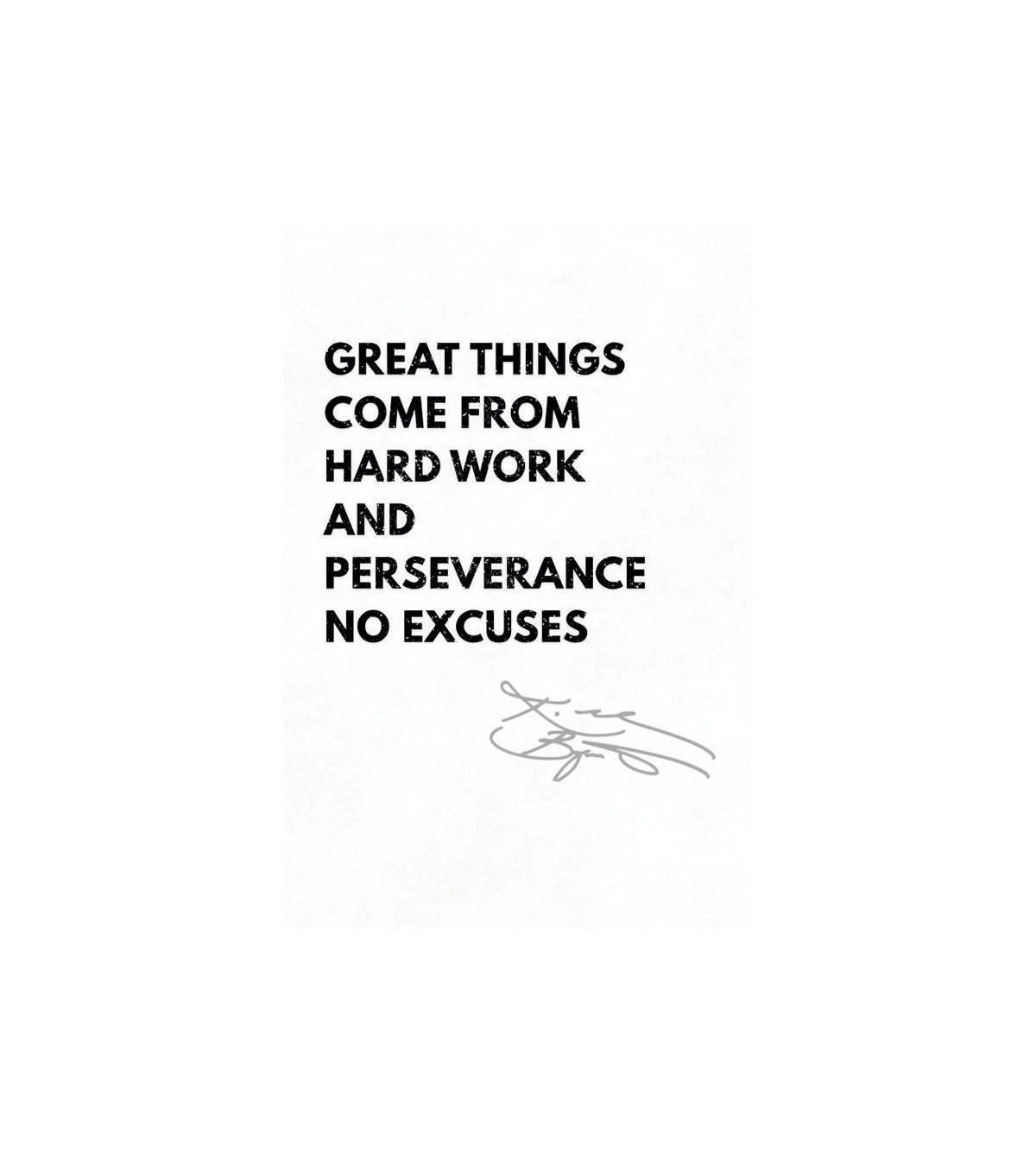 Hard Work Quote Wall Decor Witty Poster