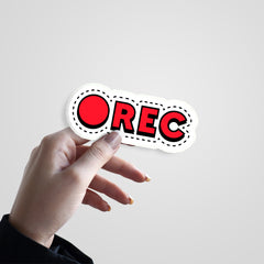 Recording Witty Sticker