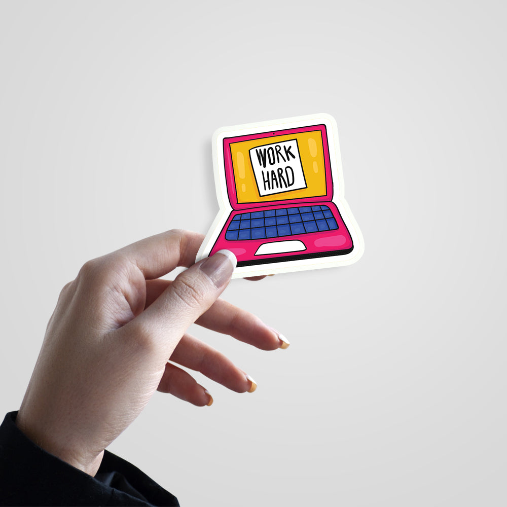 Work Hard Witty Sticker