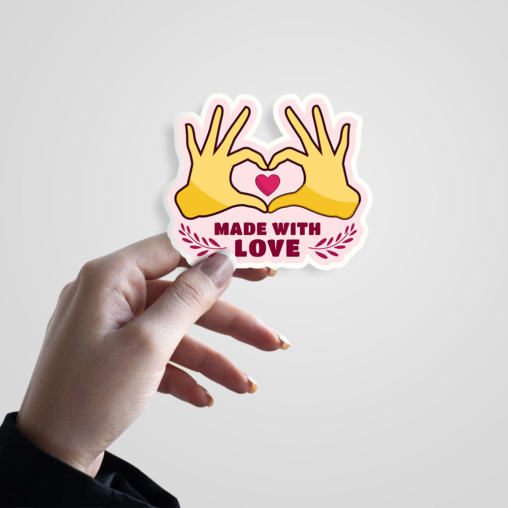 Made With Love Witty Sticker