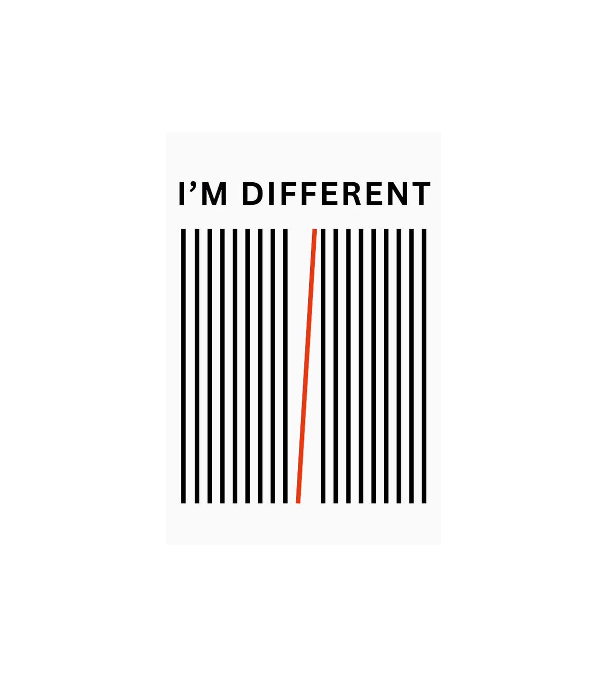 I Am Different Wall Decor Witty Poster