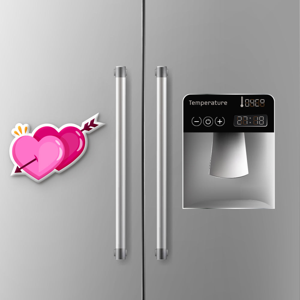 Double Heart With Arrow Witty Sticker