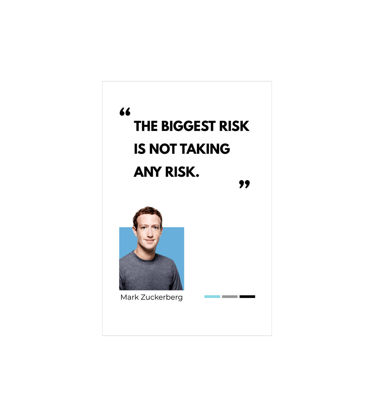 Mark Zuckerberg Wall Decor Witty Poster