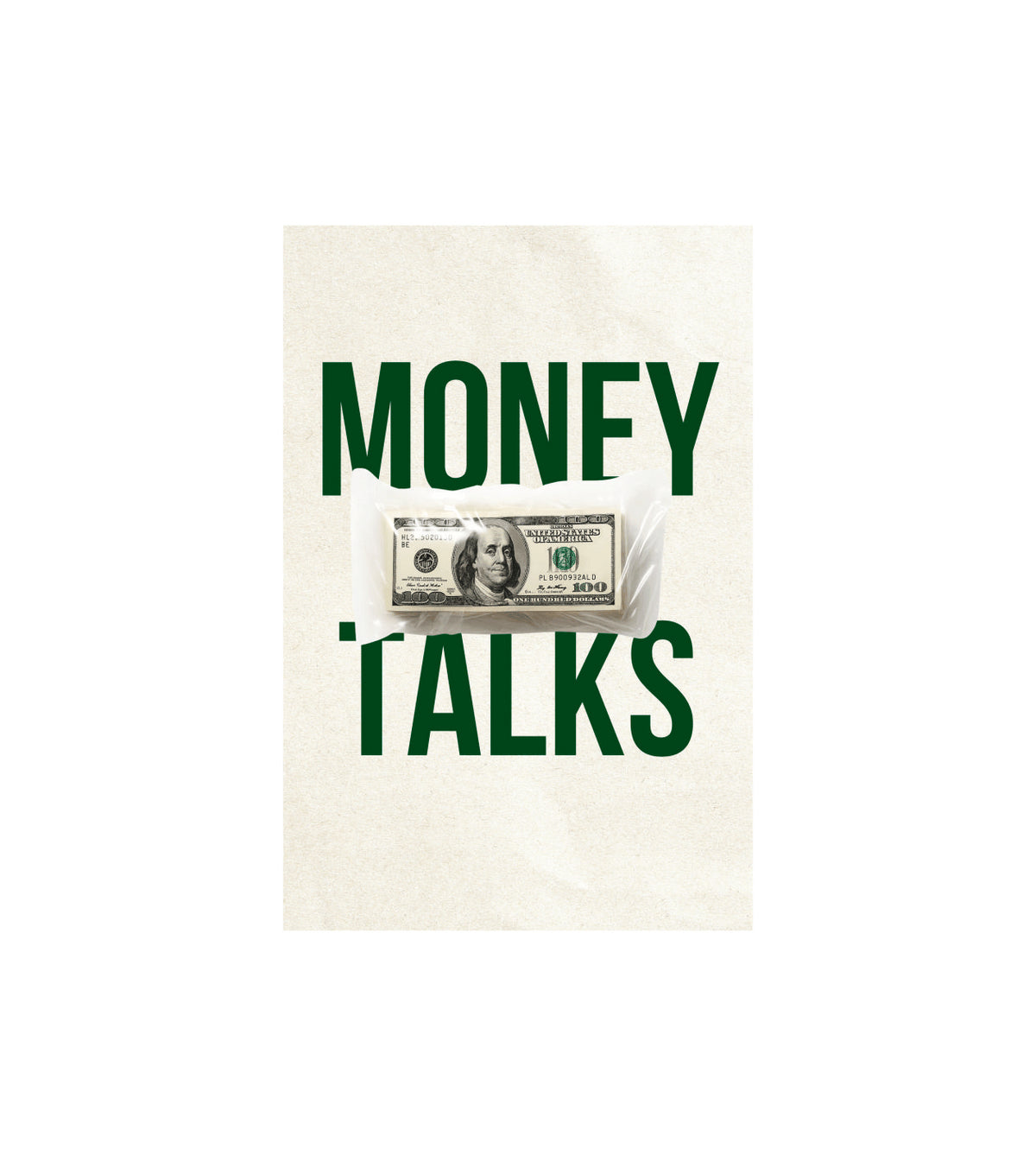 Money Talks Wall Decor Witty Poster