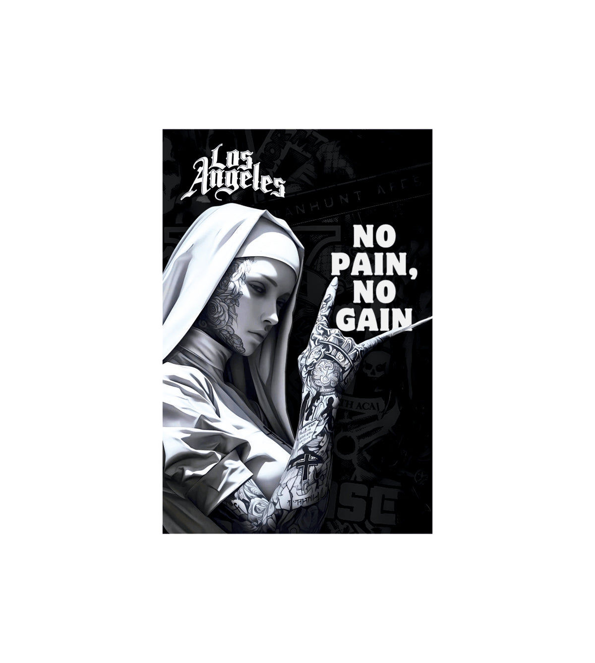 No Pain No Gain Wall Decor Witty Poster