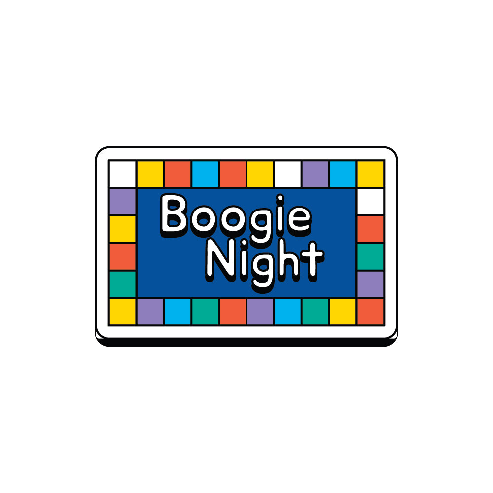 Boogie Night Witty Sticker