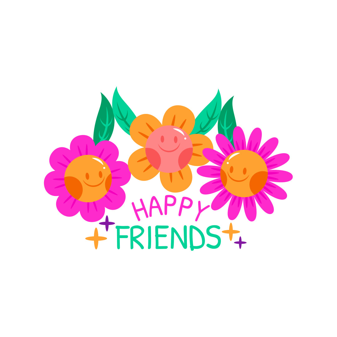 Happy Friends Witty Sticker