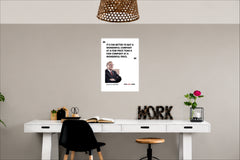 Warren Buffet Quote Wall Decor Witty Poster
